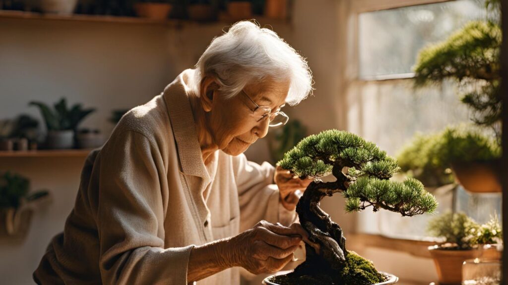 bonsai como terapia para idosos